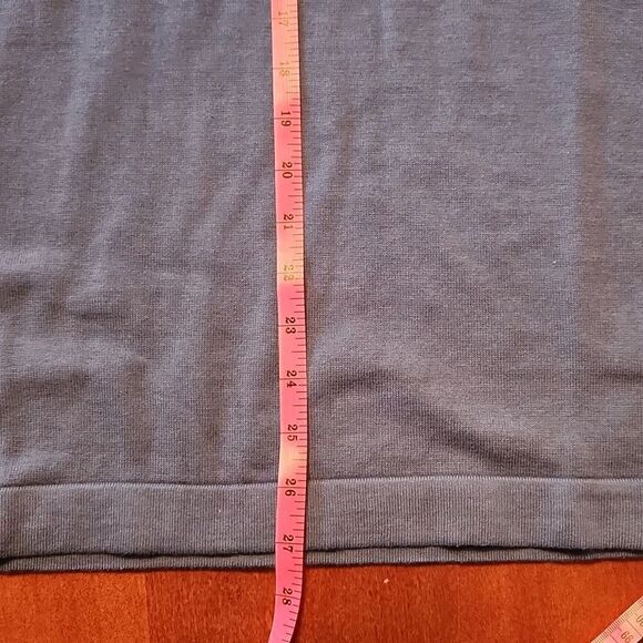 Dstrct & Row Stitch Fix Long Sleeve Cotton Polo Shirt, Small, Blue White Stripes - Picture 4 of 10